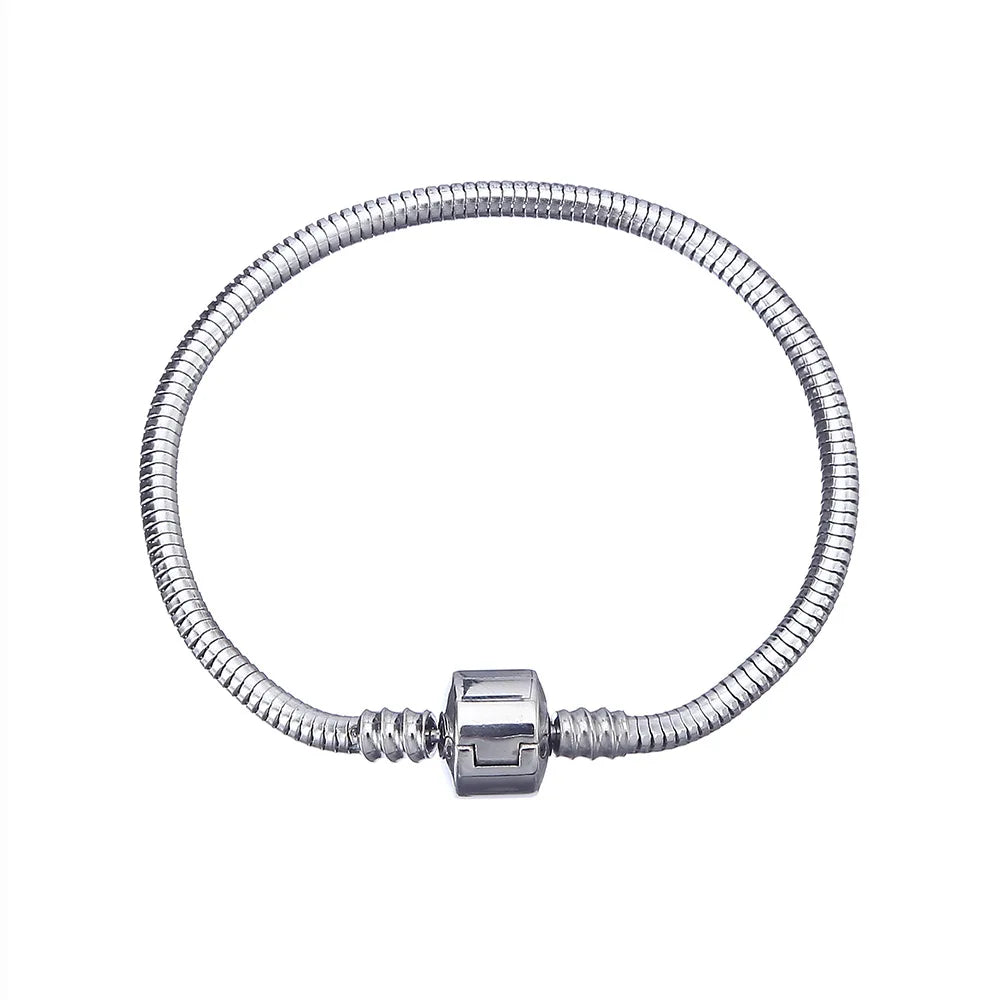 Metal Stainless Steel Waterproof Non-fading Bracelet Men's and Women's Snake Bone Chain Adjustable Bracelet Fashion Jewelry